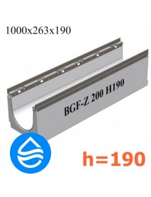 Лоток водоотводный  бетонный BGF-Z DN200 H190