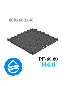 Решетка газонная Eco Pro РГ-60.60.4 - пластиковая черная