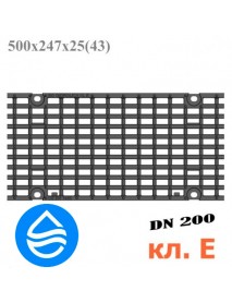 Решетка чугунная DN200, 500/247/25, кл. E600