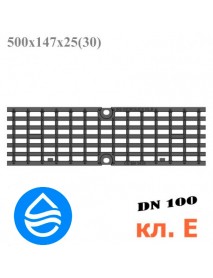 Решетка чугунная DN100 500/147/25, кл. E