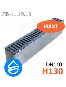 Лоток водоотводный бетонный Maxi DN110 H130