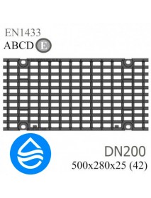 Решетка чугунная РЧВ Optima DN200 E600, волна